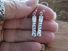 Load image into Gallery viewer, Sterling Silver Bar Earrings - Short
