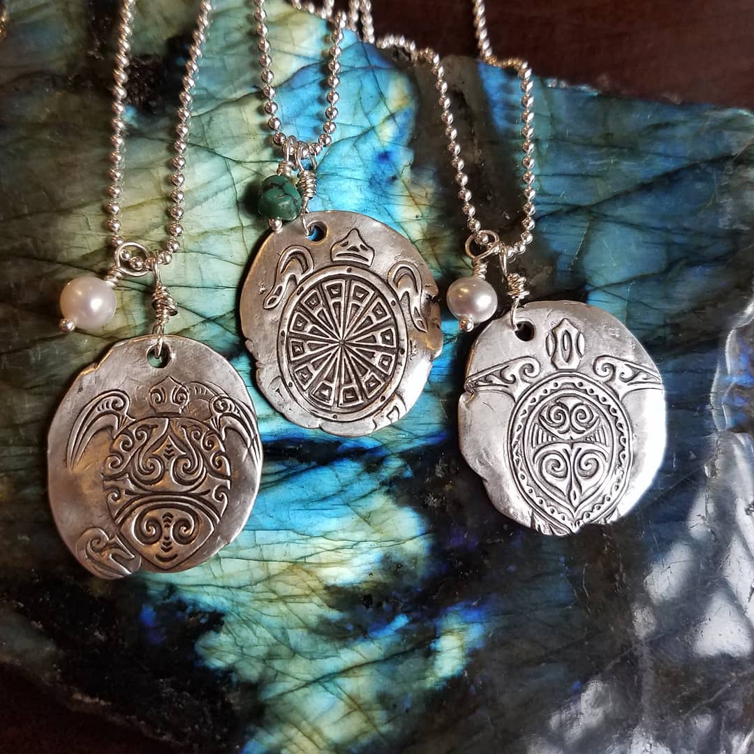 Small store turtle necklace