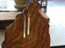 Load image into Gallery viewer, 14kt Gold Filled Bar Earrings
