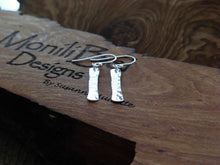 Load image into Gallery viewer, Sterling Silver Bar Earrings - Short
