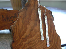 Load image into Gallery viewer, Sterling Silver Bar Earrings - Long
