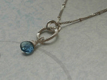 Load image into Gallery viewer, AAA Grade London Blue Topaz Necklace
