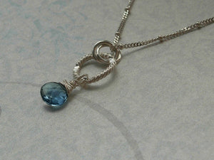 AAA Grade London Blue Topaz Necklace