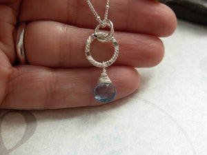 AAA Grade London Blue Topaz Necklace