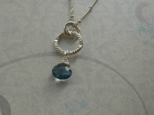 AAA Grade London Blue Topaz Necklace