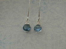 Load image into Gallery viewer, AAA Grade London Blue Topaz Earrings
