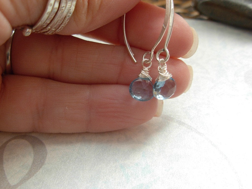 AAA Grade London Blue Topaz Earrings